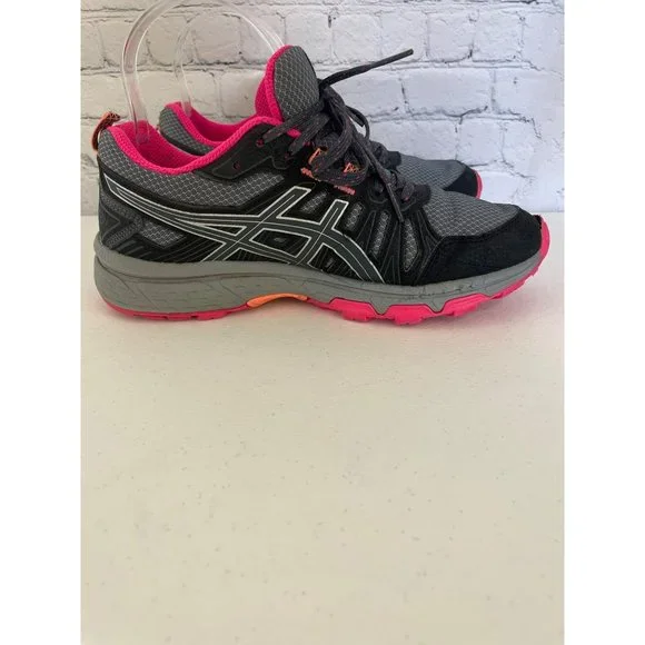 Asics Gel Venture 7 Women's running shoe size 6 gray/pink - Picture 7 of 11